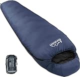 Mumienschlafsack Norskskin Lieva mit Kopfkissenfach nur 900 Gram Länge 220 cm Schlafsack...