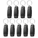 BARRYSAIL USB-wiederaufladbares Schlüsselanhänger-Licht, 9 Mini-LED-Taschenlampen mit...