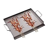 TaNeHaKi Grillschale Edelstahl Grillplatte Edelstahl Grillpfanne BBQ Grillkorb Edelstahl...