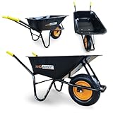 ANDIARBEIT® Kraftpaket Schubkarre 100 Liter - Robuste Konstruktion, Maximale...