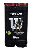 Wilson Tour Slam 4 Tennis Ball Can 2-Pack, Yellow, NS