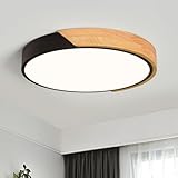 Qamra LED Deckenleuchte, Deckenlampe 30cm, Schwarz Deckenleuchte, Moderne Lampe...