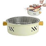 Tischgrill, Grill für zu Hause, tragbarer Elektrogrill Holzkohlegrill -...