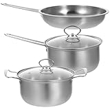 ABOOFAN Töpfe Und Pfannen Im 3Er-Set – Kochgeschirr-Sets Für Die Küche Suppentopf...