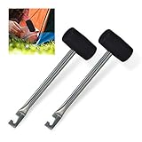 Relaxdays Camping Hammer mit Heringsauszieher, 2er Set, Gummi & Eisen, leichte...