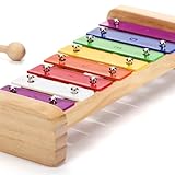 SCHMETTERLINE Holz-Glockenspiel Set mit Holzschlägeln & Notenheft inkl. -...