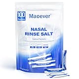 Maoever nasenspülsalz, einzeln 100 Salzpackungen, nasendusche | nasenspülung...