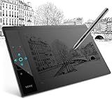 Grafiktablett 10x6 Zoll mit 1 Touchpad und 4 Touch-Tasten, VEIKK A30 Pen Tablet...