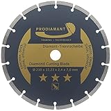 PRODIAMANT Diamanttrennscheibe 230mm universal Trennscheibe für Stein, Beton, Granit,...