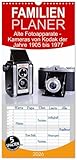 Familienplaner 2026 - Alte Fotoapparate - Kameras von Kodak der Jahre 1905 bis 1977 mit 5...