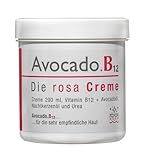 Avocado.B12 die rosa Creme mit Vitamin B12 bei Neurodermitis und trockener Haut, 200 ml