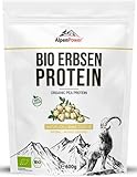 AlpenPower BIO ERBSENPROTEIN 600 g I 100% reines Erbsenprotein-Isolat I Ohne Zusatzstoffe...