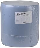 SemyTop Putzpapierrollen, 3 lagig, blau, circa 38 cm, 1000 Blatt, 1er Pack (1 x 1 Stück),...