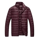 Generisch Gefüttert Winterjacke Herren Winter Daunenjacke Stehkragen Jacke Winter Leicht...