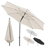 Doppler Sonnenschirm für den Garten Rethink 200cm in Natur - Runder...