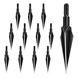 KURUGEILI 12 Pack 100/125/150 Körner Bogenschießen Traditionelle Breitköpfe...