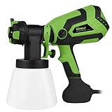 Farbsprühsystem 600W, Elektro Lackierpistole 1000ml-Behälter Ginour HVLP...