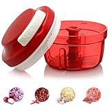 Zwiebelschneider, Gemüseschneider manuell mit Seilzug, Multifunktionale manuelle...