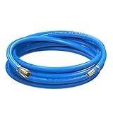 AUPROTEC Druckluftschlauch Set 9mm Ø Innen 1m PVC-Schlauch I Mit Messing...