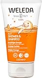 WELEDA Bio Kids 2in1 Shower & Shampoo Fruchtige Orange, Naturkosmetik Duschgel...