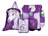 Einhorn SCHULRANZEN SET MÄDCHEN 1 KLASSE | SET 3 TEILIG FÜR GRUNDSCHULE |...