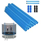 YRHome 16x Trampolin Schaumstoff Schaumstoffrolle Ersatz Stangenschutz 92cm Blau Rohre...