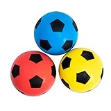 Betzold Sport - Softbälle-Set 3 Stück - Soft-Fußball-Set Kinder-Schaumstoffball...
