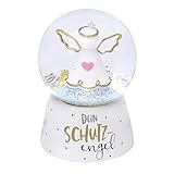 GRUSS & CO Traumkugel Motiv Engel, Glas, Polyresin, Motivdruck | Geschenk Kommunion,...