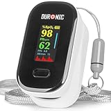 Duronic OX02 Pulsoximeter, Messen von Sauerstoffsättigung (SpO₂) im Blut, Oximeter für...