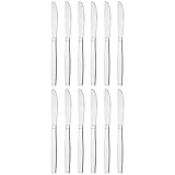 GRÄWE Tafelmesser aus Edelstahl, 12er Messer Set, Menümesser mit...