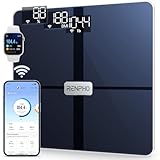 RENPHO WLAN-Smart-Waage Bluetooth Körperfettwaage, Personenwaage mit Körperfett und...