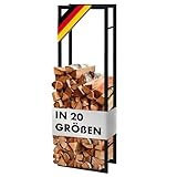 KARAT Kaminholzregal für Innen & Außen - Brennholzregal Feuerholzregal...