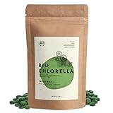 BIONUTRA® Chlorella-Presslinge Bio 1000 x 250 mg Tabletten, 100% rein &...