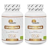 Sowelo Spirulina - 500mg pro Tablette | Algen Kapseln I Eine Quelle die Vitamine A, D, C,...