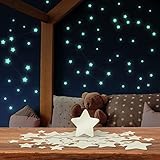 LILIMAUS Leuchtsterne Kinderzimmer [100 Stck.] - SELBSTKLEBEND - Leuchtende...