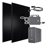 Balkonkraftwerk 1300W Solaranlage mit Speicher Marstek B2500 2240Wh, 800W TSUN Micro...