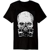 Skull Gasmask Poison T Shirt Mens Post Apocalyptic Goth Rock Biker Punk Tee Size M
