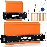DODOWIN Konturenlehre Groß 2pcs, Konturenlehre Mit Feststeller, Laminat...