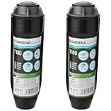 Gardena 8201-U G8201-29 Sprinklersystem Turbinen Versenkregner, Schwarz, T 100 - bis 100...