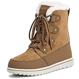 Polar Boot Damen Gesteppt Kurz Schnee Winter Kunstpelz Warm Dauerhaft...