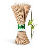 Novatool 100x Splittstäbe 50 cm x 5 mm I Natur I Pflanzstäbe Rankhilfe Bambus...