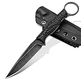 SMITH CHU Outdoor Messer Feststehende Klinge mit Kydex Scheide, hergestellt aus 5Cr15MoV...