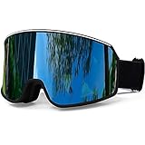 SPOSUNE Skibrille mit Doppelgläser, beschlagfrei, UV-Schutz, Schneebrille für...
