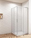 Aica Sanitär Duschkabine 80x80cm Duschabtrennung Eckeinstieg Duschtür Dusche...