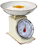 DanDiBo Küchenwaage Waage Analog Retro Mechanisch mit Schüssel bis 3kg Vintage...