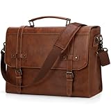 RAINSMORE Aktentasche Herren Wasserdicht Umhängetasche Laptoptasche 17,3 Zoll Messenger...