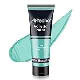 Artecho Acrylfarbe Perlgrün 120 ml, Wasserfest und Lichtecht, Schnell Trocknend,...