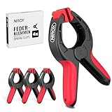 Nirox 4er Set Federklemmen - Klemmzwingen mit großer Spannweite - Hohe...