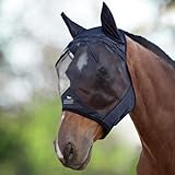 Harrison Howard CareMaster Midge-Proof Fleece Polsterung Pferde Fliegenmaske UV-Schutz mit...