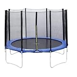 Trampolin mit Sicherheitsnetz, aus Stahl mit Polypropylen-Trampolin, einfache Montage,...